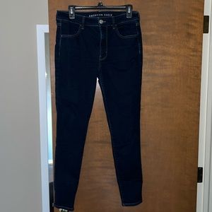 American Eagle dark demin skinny jeans
